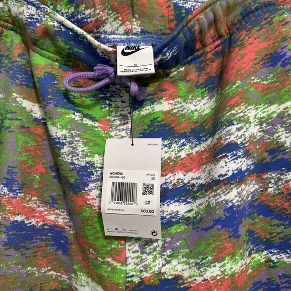 Nike Women's Essential Curve Standard Fit Polar Sweat Pants XL New Colorful - Picture 6 of 11